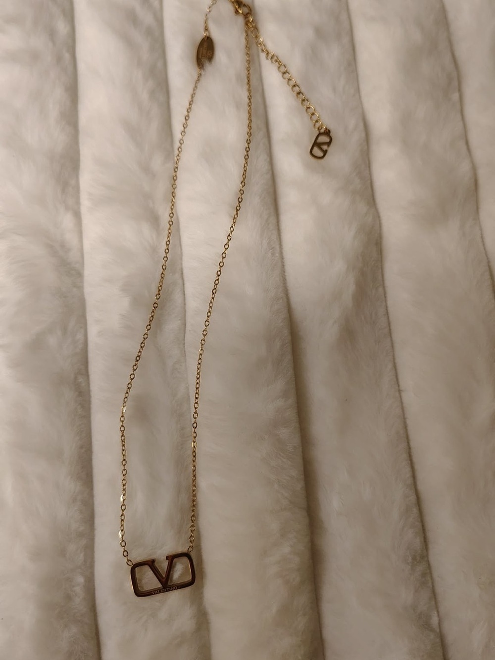 Gold Logo Pendant Necklace -
